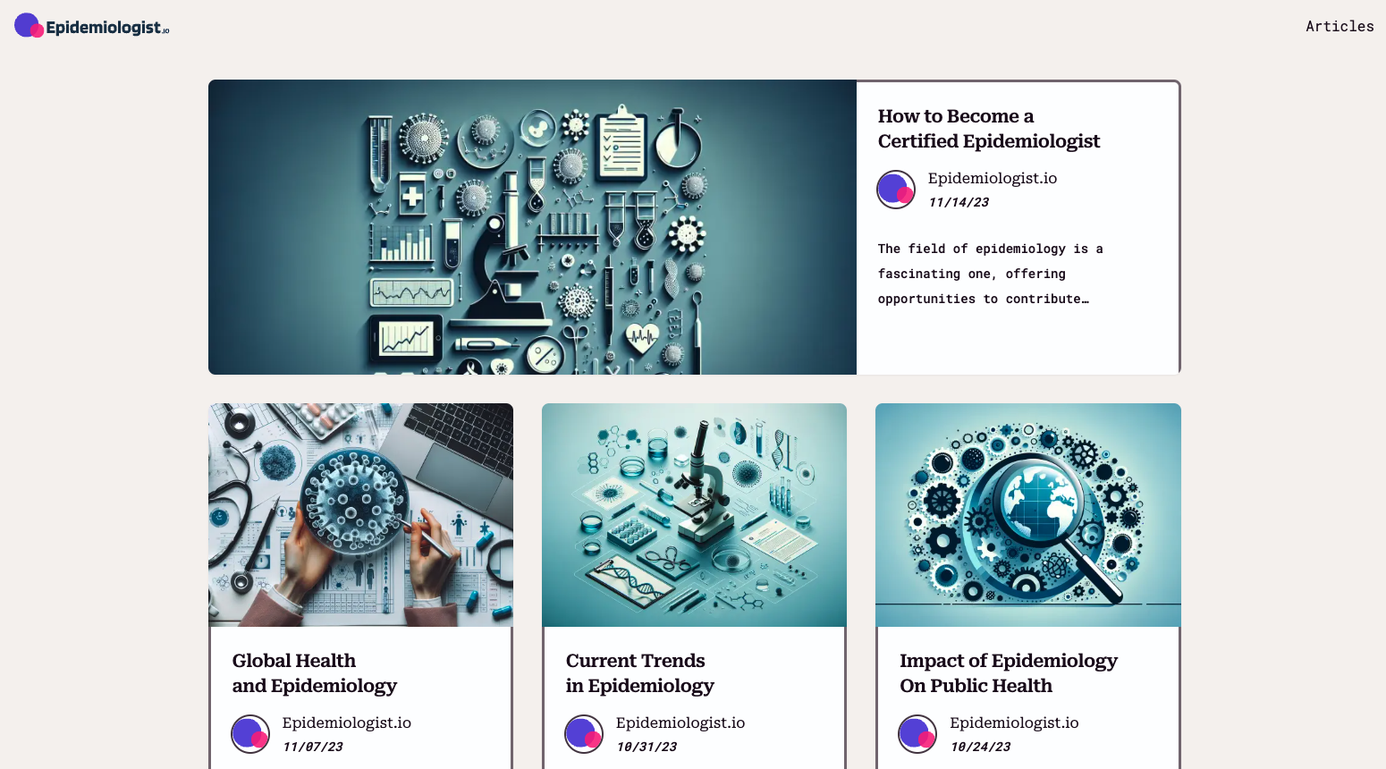 Epidemiologist.io